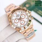 Clean Factory Rolex Daytona 4130 White Face Watch